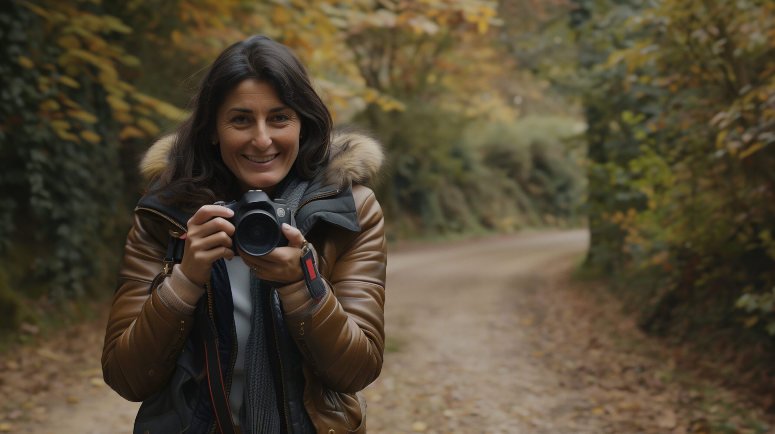 portrait-woman-taking-photo-with-device-world-photography-day